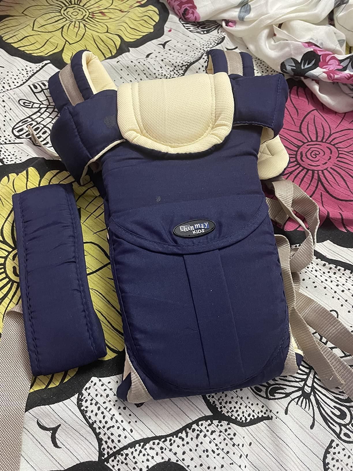 Baby Carrier Bag/Adjustable Hands Free 4 in 1 Baby/Baby sefty Belt/Child Safety Strip/Baby Sling Carrier Bag/Baby Back Carrier Bag (Black) Front Carry Facing(50% OFF)