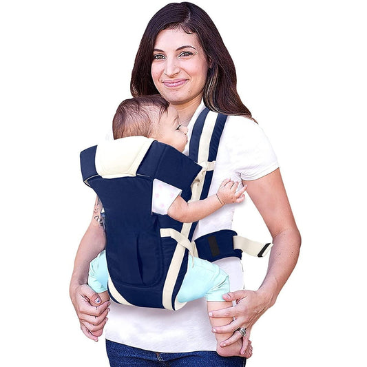 Baby Carrier Bag/Adjustable Hands Free 4 in 1 Baby/Baby sefty Belt/Child Safety Strip/Baby Sling Carrier Bag/Baby Back Carrier Bag (Black) Front Carry Facing(50% OFF)